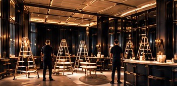 Venue being prepared ahead of launch